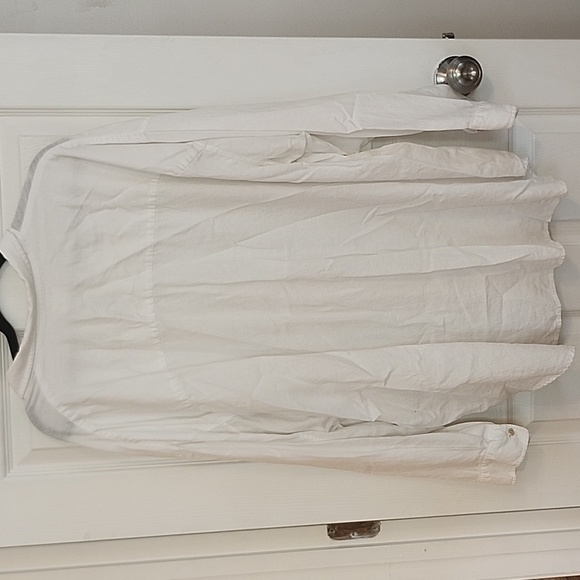 Aritzia Wilfred Free 2XL White Button Down Blouse - Picture 5 of 5